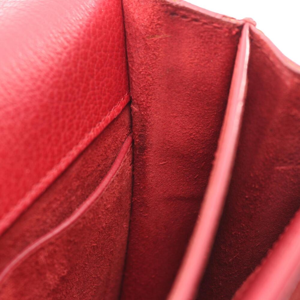Saint Laurent Sunset Leather Red Shoulder Bag Paris - Picture 4 of 9